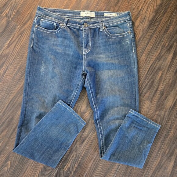 VGS Medium Wash Blue Denim Skinny Jeans SIZE 12 - Picture 7 of 7
